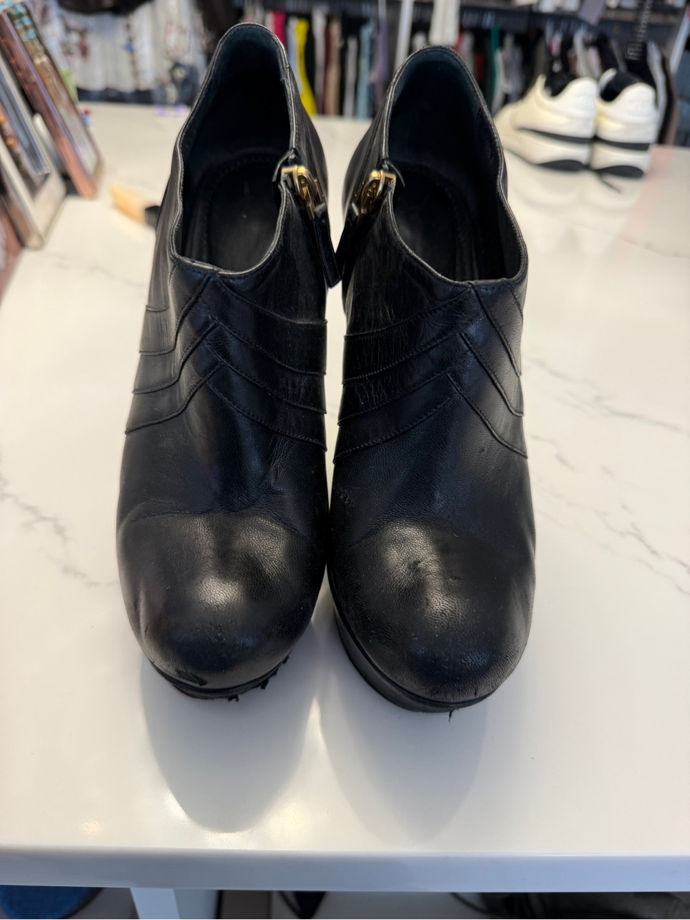 Yves Saint Laurent Women's Leather Ankle Booties